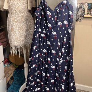 Vixen Ghostbusters collab  Maneater Swng Polka Dot Dress with Jet pufmarshmallow